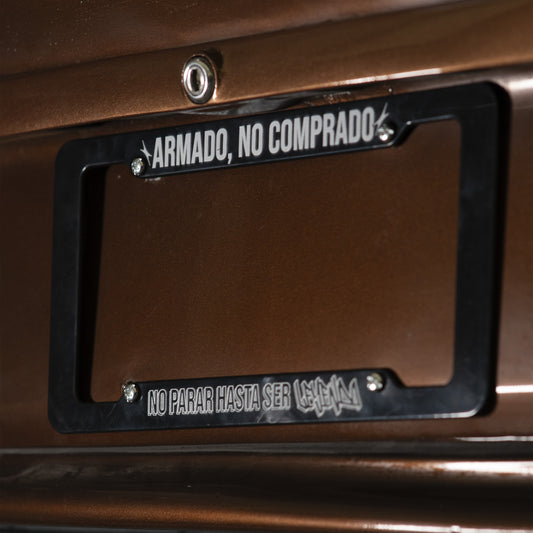 Porta Placas "Armado, no comprado"