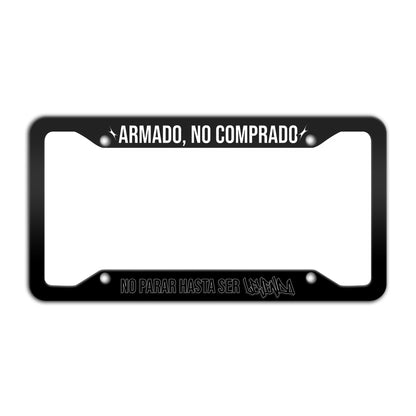 Porta Placas "Armado, no comprado"