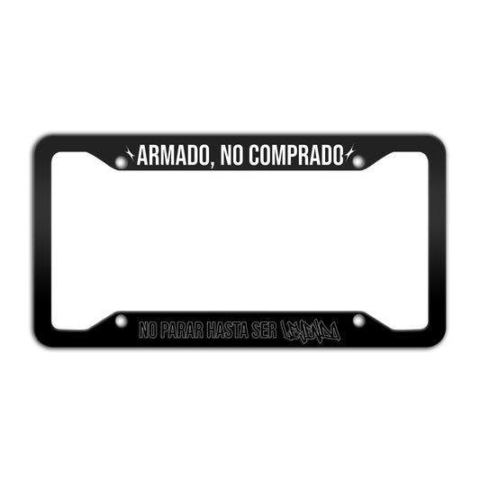 Porta Placas "Armado, no comprado"